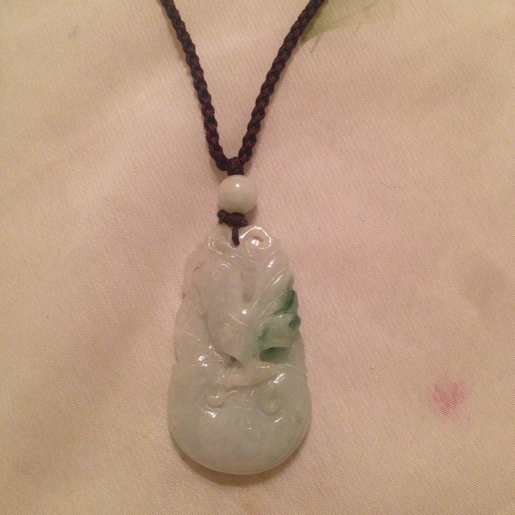 🌹This zodiac animal Rooster necklace is real Jade